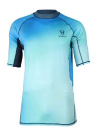 T-Shirt Anti-UV Brunotti Homme Waveguard AO Rashguard Spray Allover Neon Blue
