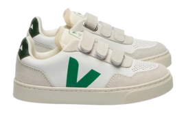 Veja Kids Small V-90 O.T. Leather Extra White Emeraude