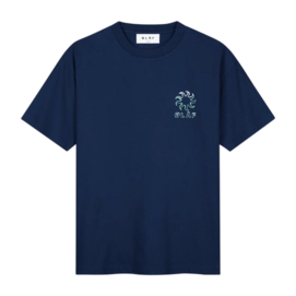 T-Shirt Olaf Hussein Gradient Sun Tee Herren Navy