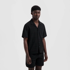Chemise Olaf Hussein Homme Fine Check Camp Black
