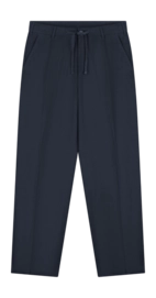 Trousers Olaf Hussein Men Cotton Linen Navy