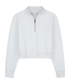 Sweatshirt Olaf Hussein Femme Half Zip Off-White