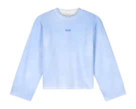 Crewneck Pullover Olaf Hussein Sprayed Damen Surf Blue