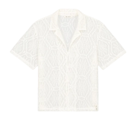 Chemise Olaf Hussein Women Lace Camp SS Off-White