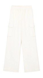 Pantalon Olaf Hussein Women Coton Linen Cargo Off-White