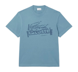 T-Shirt Lacoste Homme TH0284 Limestone/Falcon