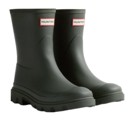 Wellies Hunter Women Downpour Short Dark Olive