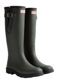Regenlaars Hunter Women Downpour Adjustable Dark Olive / Black