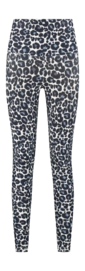 Legging Deblon Women Classic High Waistband Leopard Summer Blue