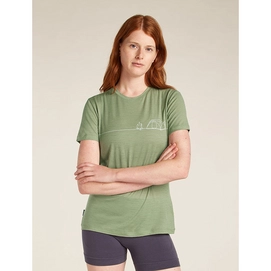 T-Shirt Icebreaker Women Merino 150 Tech Lite SS Tee Single Line Camp