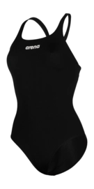 Maillot 1 pièce Arena Women W Team Swimsuit Swim Pro Solid Black / White
