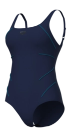 Badeanzug Arena W Jewel One Piece Low C Cup R Navy-Green Damen Blue