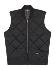 Body Warmer Dickies Men Diamond Quilted Vest Black