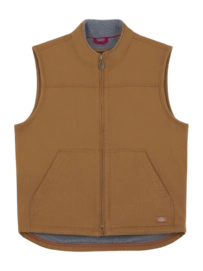 Body Warmer Dickies Men Sherpa Lined Duck Vest Brown Duck