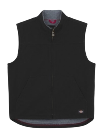 Body Warmer Dickies Men Sherpa Lined Duck Vest Rinsed Black