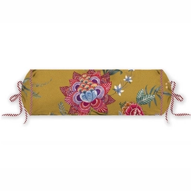 Dekokissen Pip Studio Flower Festival Rollkissen Gelb (22 x 70 cm)