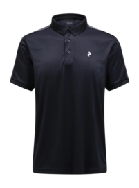 Poloshirt Peak Performance Player Polo Herren Black Motion Grey
