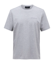 T-Shirt Peak Performance Men Original Small Logo Tee Med Grey Melange