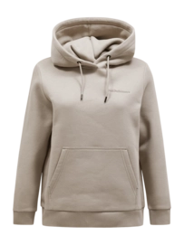 Sweat à Capuche Peak Performance Women Original Small Logo Capuche Avid Beige