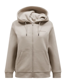 Kapuzenpullover Peak Performance Original Small Logo Zip Damen Avid Beige