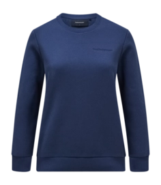 Pull Peak Performance Women Original Small Logo Crew Blue Shadow