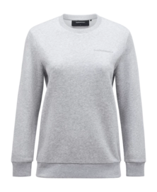 Pull Peak Performance Women Original Small Logo Crew Med Grey Melange