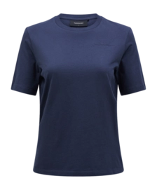 T-Shirt Peak Performance Women Original Small Logo Tee Blue Shadow
