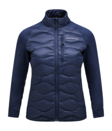 Jas Peak Performance Women Helium Down Hybrid Jacket Blue Shadow