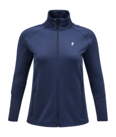 Zip Sweatshirt Peak Performance Women Rider Zip Jacket Blue Shadow