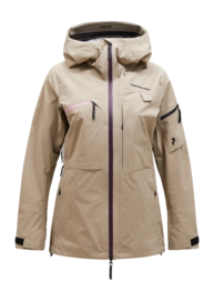 Ski Jacket Peak Performance Women Alpine Gore-Tex Jacket Avid Beige