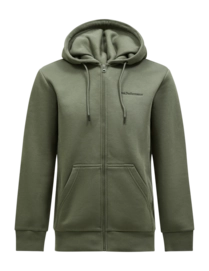 Pantalon de Survêtement Peak Performance Homme Original Small Logo Zip Pine Needle