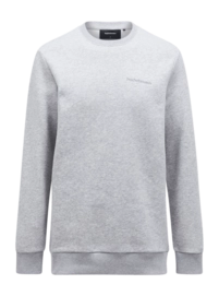 Jumper Peak Performance Men Original Small Logo Crew Med Grey Melange