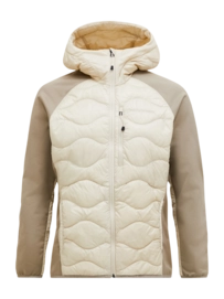 Jacke Peak Performance Helium Down Hybrid Hood Herren Sand Fog / Avid Beige