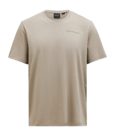 T-shirt Peak Performance Homme Explore Logo Tee Avid Beige