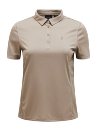 Polo Shirt Peak Performance Women Alta Avid Beige