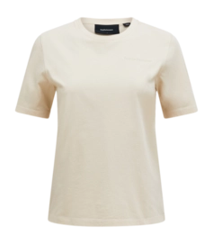 T-Shirt Peak Performance Women Original Small Logo Tee Sand Fog