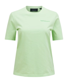 T-Shirt Peak Performance Women Original Small Logo Tee Vivid Green