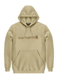 Hoodie Carhartt Men Signature Logo Sweatshirt Beach Heather