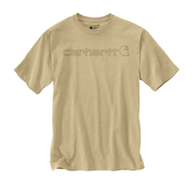 T-Shirt Carhartt Men Core Logo S/S Beach Heather