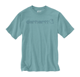 T-Shirt Carhartt Men Core Logo S/S Summer Blue Heather