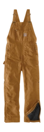 Werkoverall Carhartt Men Firm Duck Insulated Bib Overall Carhartt Brown