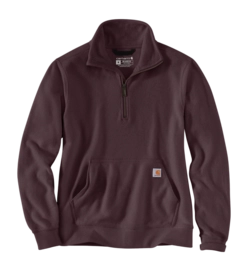 Pullover Carhartt Midweight Half Zip Sweatshirt Damen Blackberry Heather