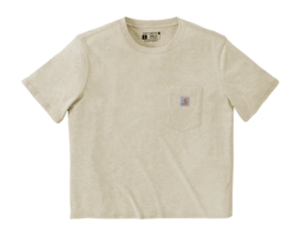 T-Shirt Carhartt Women Lightweight S/S Crewneck Oat Milk Heather