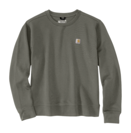 Trui Carhartt Women French Terry Crewneck Dusty Olive