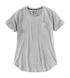 T-Shirt Carhartt Women Midweight Pocket Heather Grey
