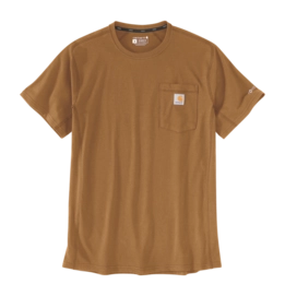 T-Shirt Carhartt Men Force Pocket S/S Carhartt Brown