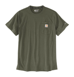 T-Shirt Carhartt Men Force Pocket S/S Basil Heather