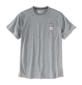 T-Shirt Carhartt Men Force Pocket S/S Heather Grey