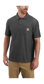 Polo Carhartt Men Midweight S/S Pocket Carbon Heather