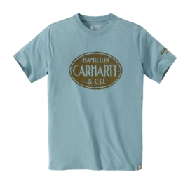 T-Shirt Carhartt Homme Streetcar Graphique M/C Été Bleu